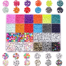2021 Popular Home DIY Hobby Amazon Hot Sales  Colorful Gemstones DIY Jewelry Making Crystal Beads Glass Seed Beads